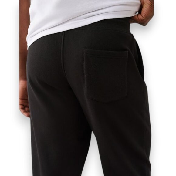 True Religion 2 PC Men's Sweatsuit Denim Logo Hoodie Joggers Tracksuit Set NWT - Picture 5 of 12